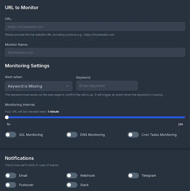 Add Keyword Monitoring