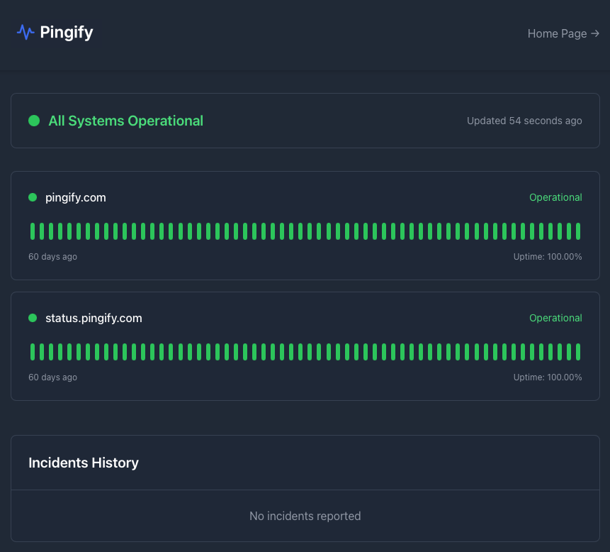 Status Pages Are Here!